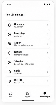 RO OS interface